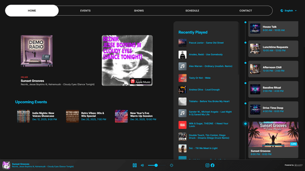 Complete Site Desktop View