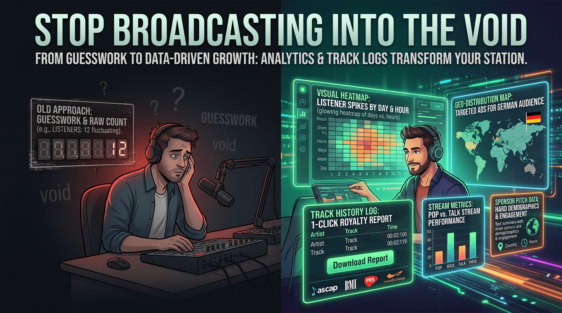 Stop Broadcasting Into the Void: How Analytics and Track Logs Transform Your Web Radio Station