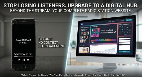 Beyond the Stream: Why Your Radio Station is Losing Listeners (And How a 'Digital Hub' Fixes It)